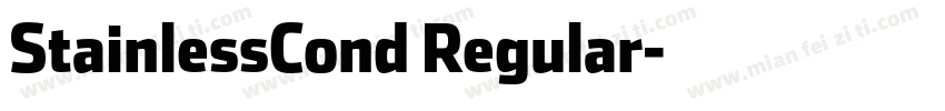StainlessCond Regular字体转换